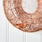 11" Wired Copper Circle Wall Sconce Candle Holder